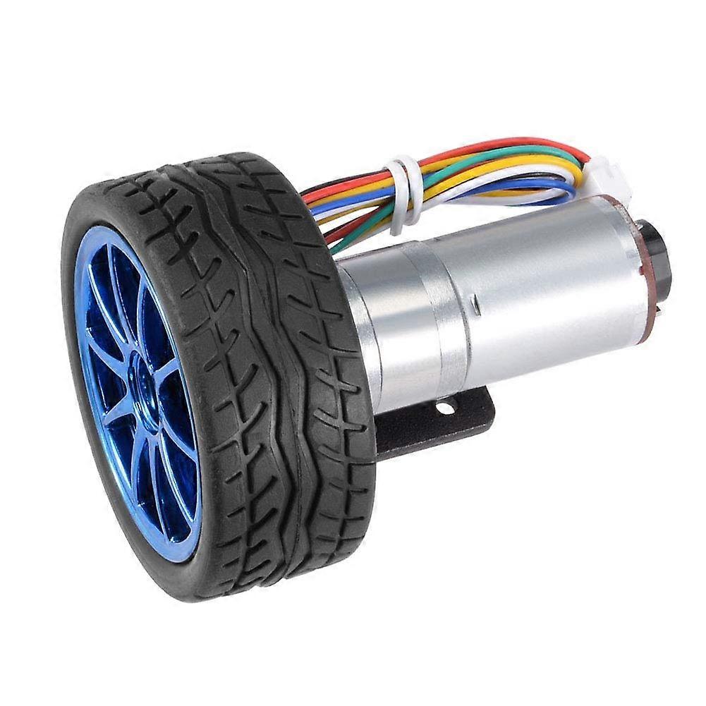 DIY Encoder Gear Motor, Robot Kit JGA25371 DC 6V 65mm Wheel Motor Kit