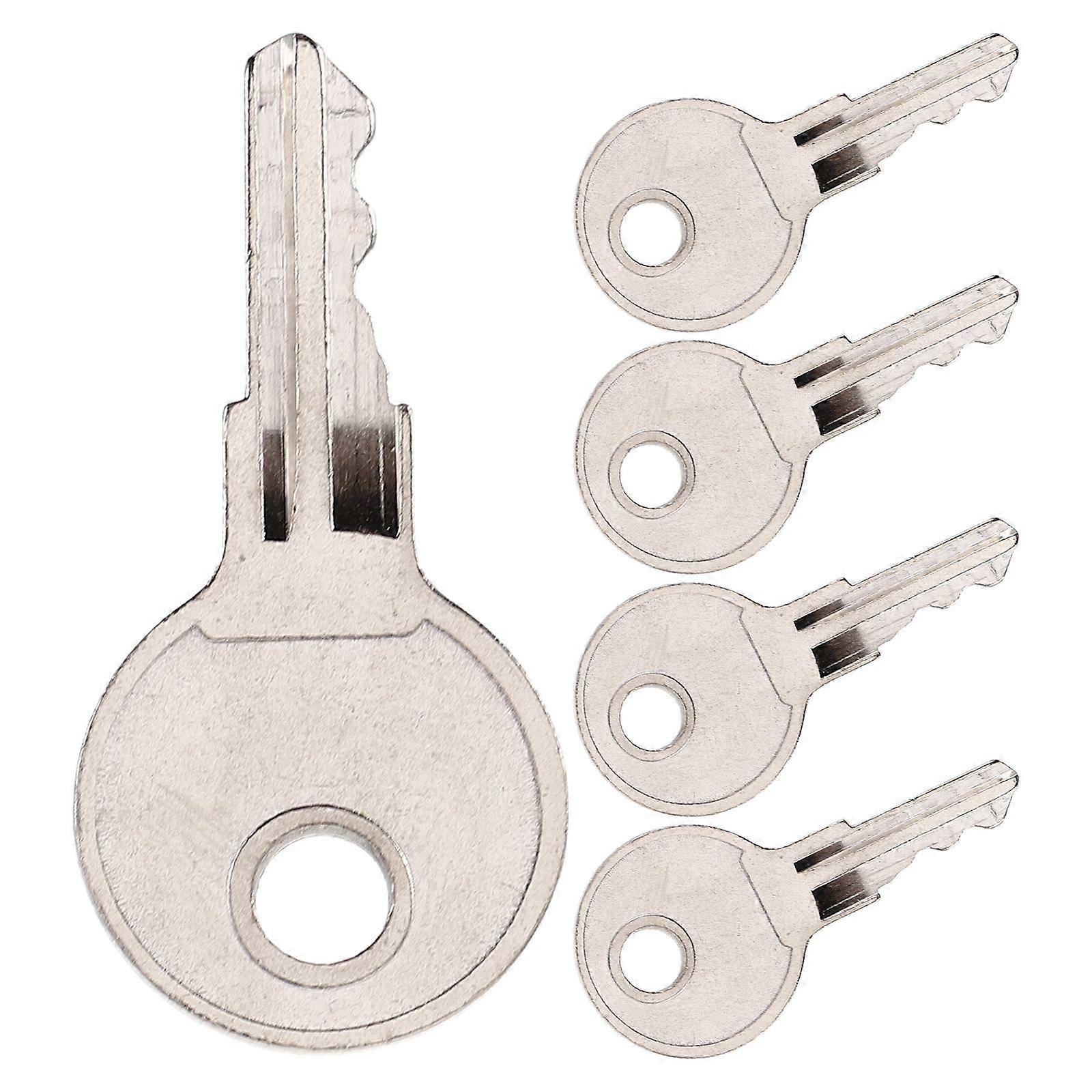 5pcs Universal RV Keys Extra Keys RV Replacement Keys Camper Cabinet Keys Portable RV Key Replacements Convenient Keys RV Storage Cabinet Keys