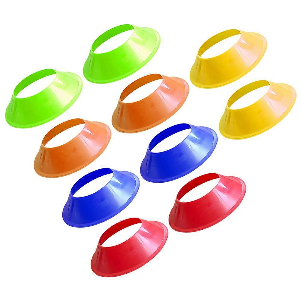 Portable Soccer Cones for Training in PE Material Assorted Color 10pcs 3.94 Inches