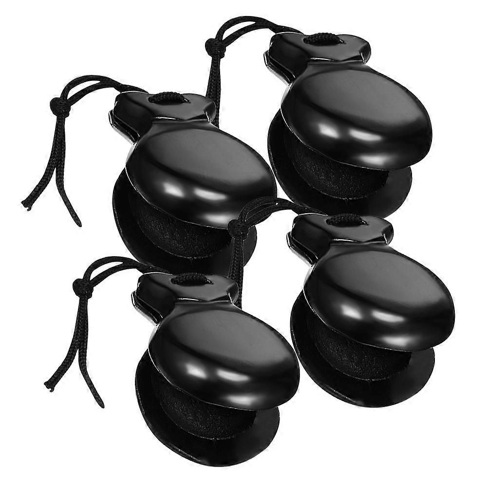 Musical Instrument Finger Castanets Orff Instruments Users Music Class Compact Shape Traditional Style 4Pcs