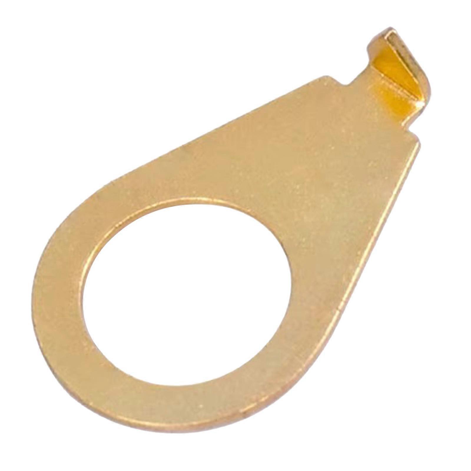 10 Pcs Electric Guitar Knob Pointer Washer Potentiometer Pointer Washer Guitar Knobs Pointer Plate Electric Guitars Part  Golden