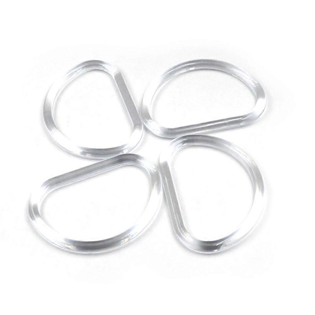 D-Shaped Handbag Handles Diy Accessory For Purse Making Transparent 12.5 X 9 X 1.5 Cm Bag Handle Replacement 10Pcs