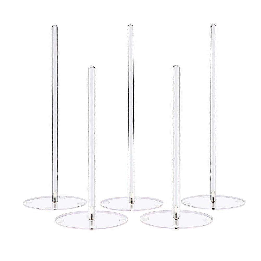rund bas munk display stativ håll munkar transparent akryl material 15 x 15 x 38 25 4cm 5st