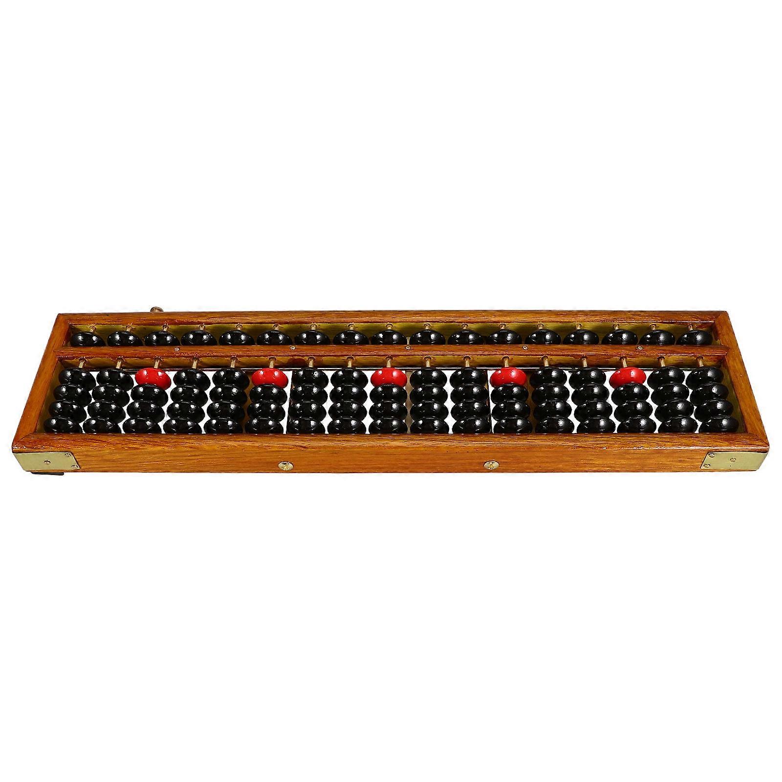 Chinese Ancient Abacus Numeracy Improvement Rectangular Shape Wooden Material School Abacus 1Set