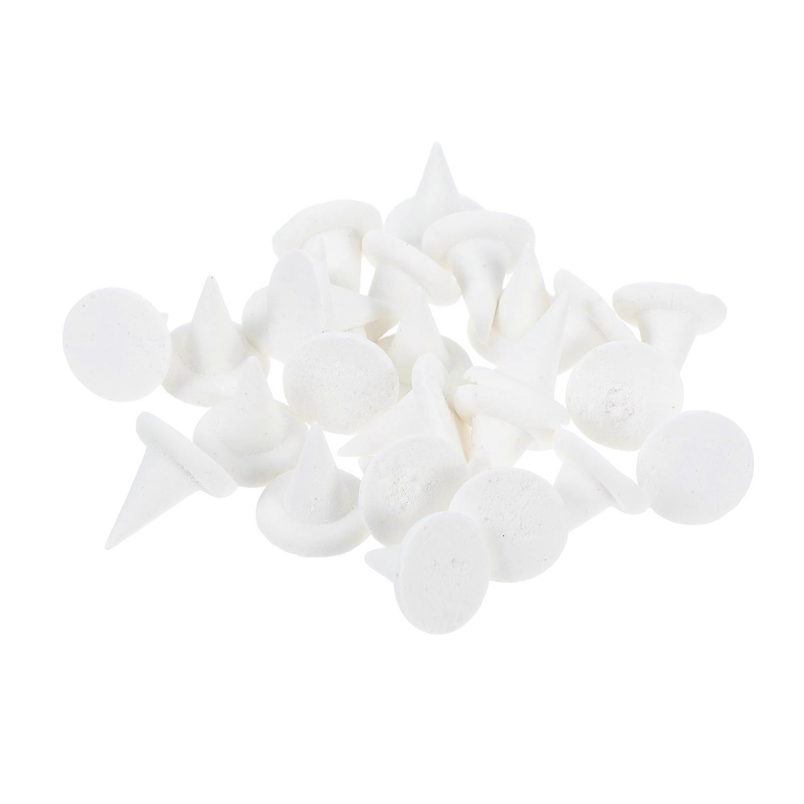 Ceramic Kiln Stilts Pottery Tools For Diy Clay Art Projects White Conical Shape Withstand High Temperatures 25Pcs