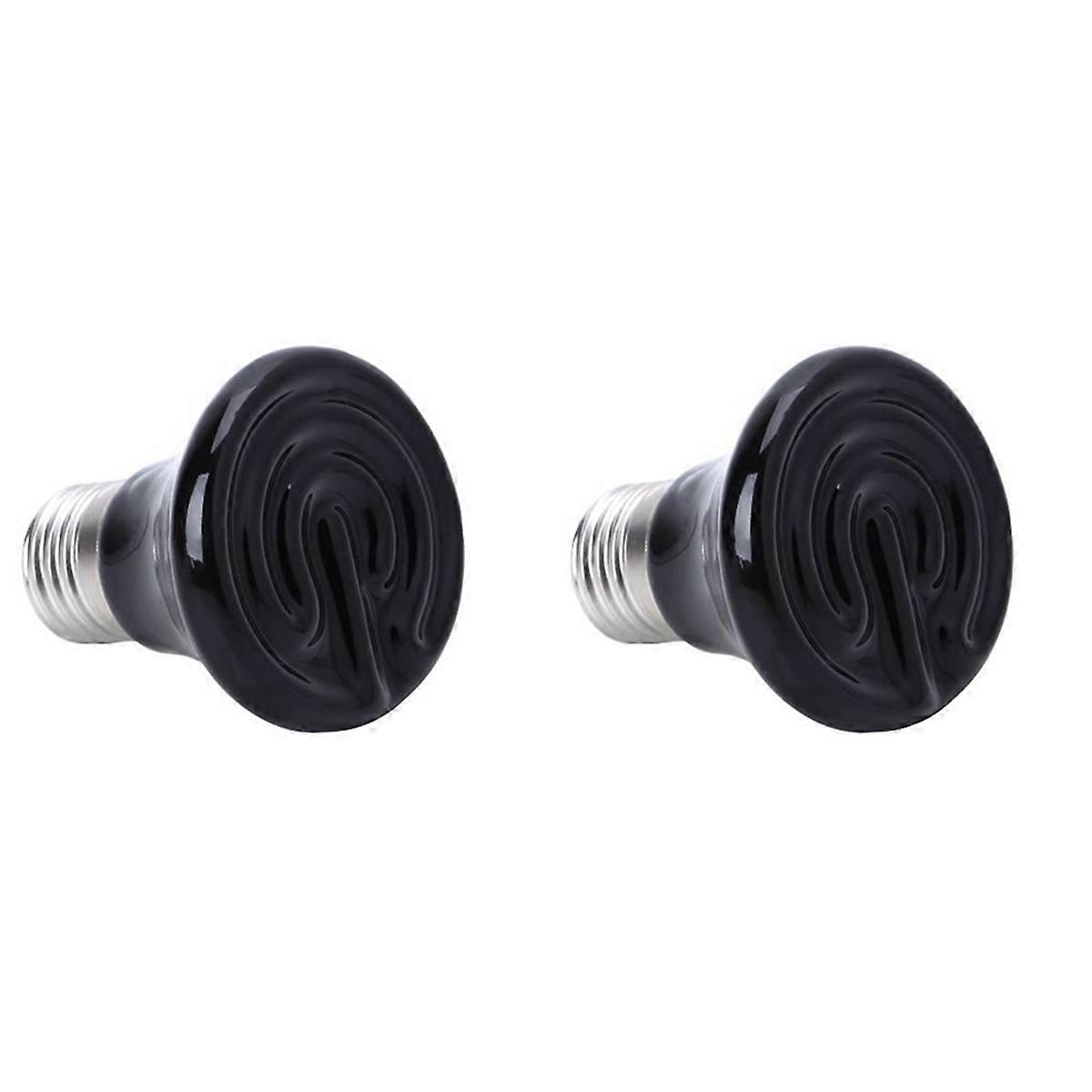 ホットE27ペット暖房ランプ黒赤外線セラミックエミッターヒートライト電球ペットブローダー爬虫類ランプ220