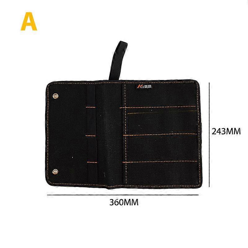 Chisel Carrying Case Canvas Pocket Tool Roll Holder Wrench Pouch Organizer