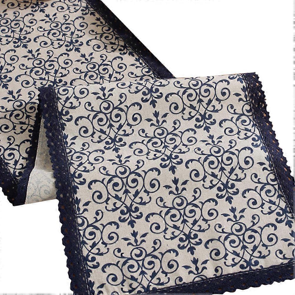 Vintage Porcelain Table Runner Rustic Design for Weddings Holiday Parties and Dinner Table Decor