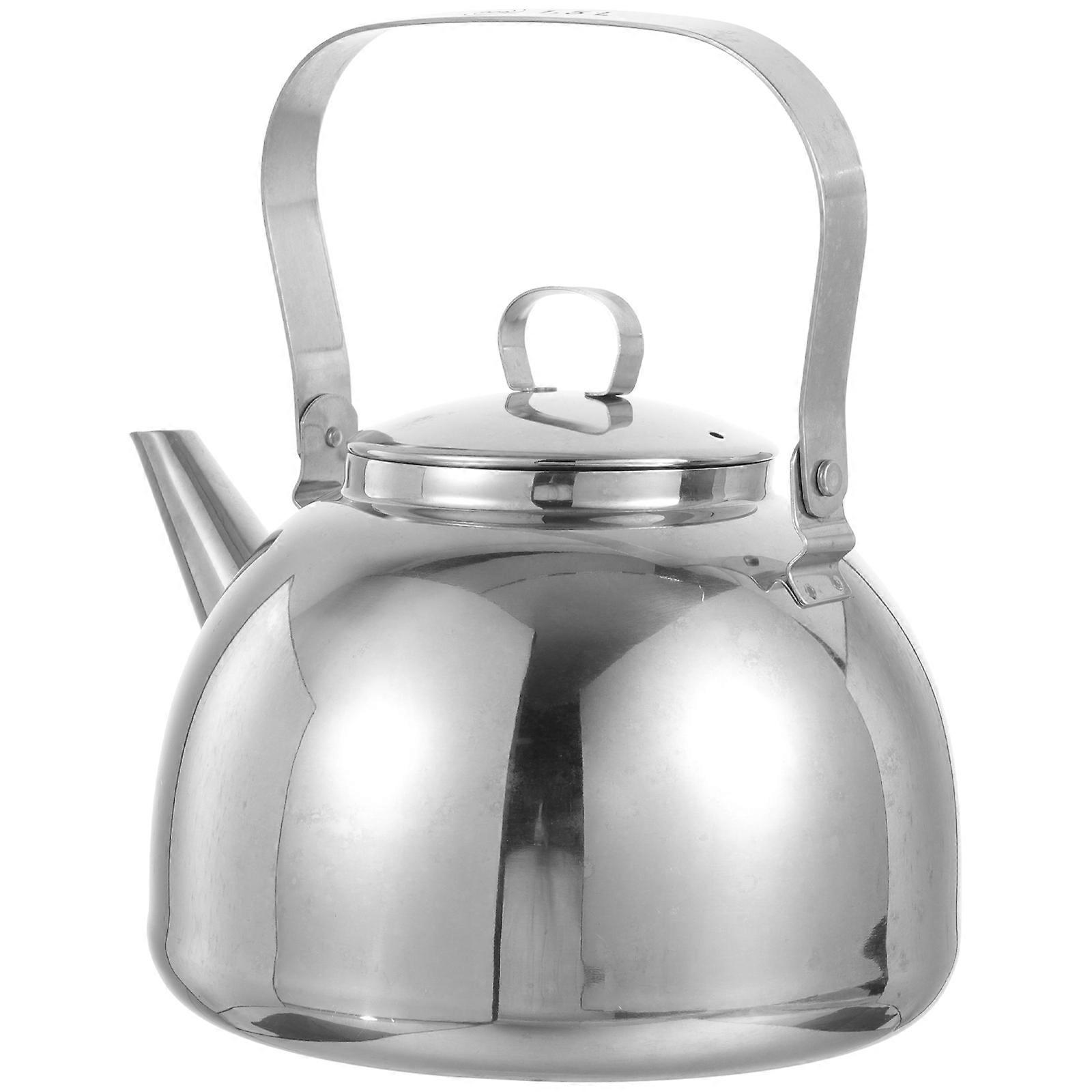 Stainless Steel Kettle for DIY Use Silver Design Suitable for Gas and Induction Cookers 2.5L