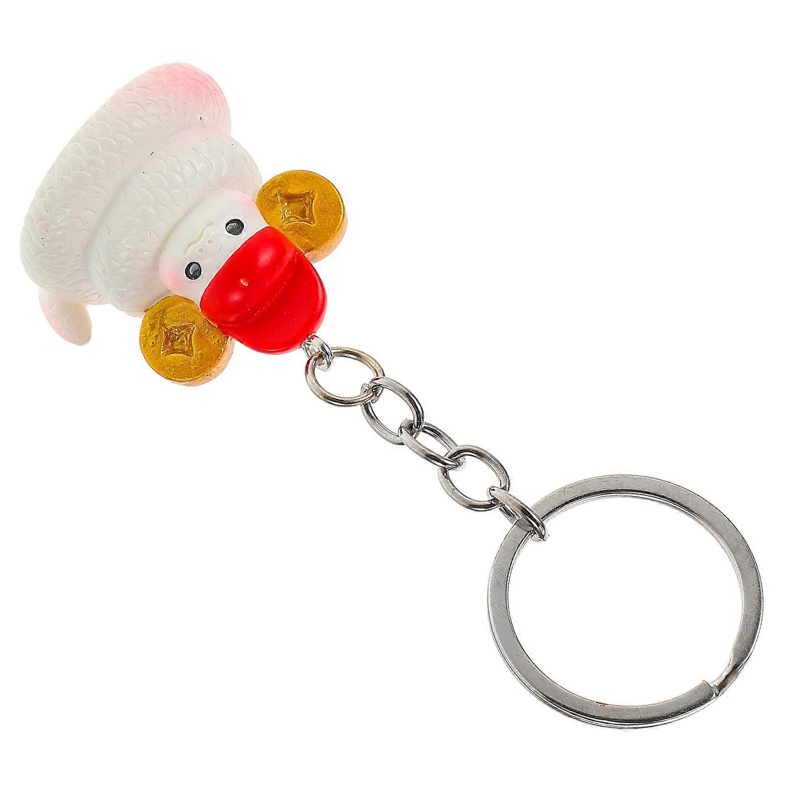 Cute Snake Keychain for New Year Party Decor Assorted Resin Hanging Ornament Versatile Design 2025