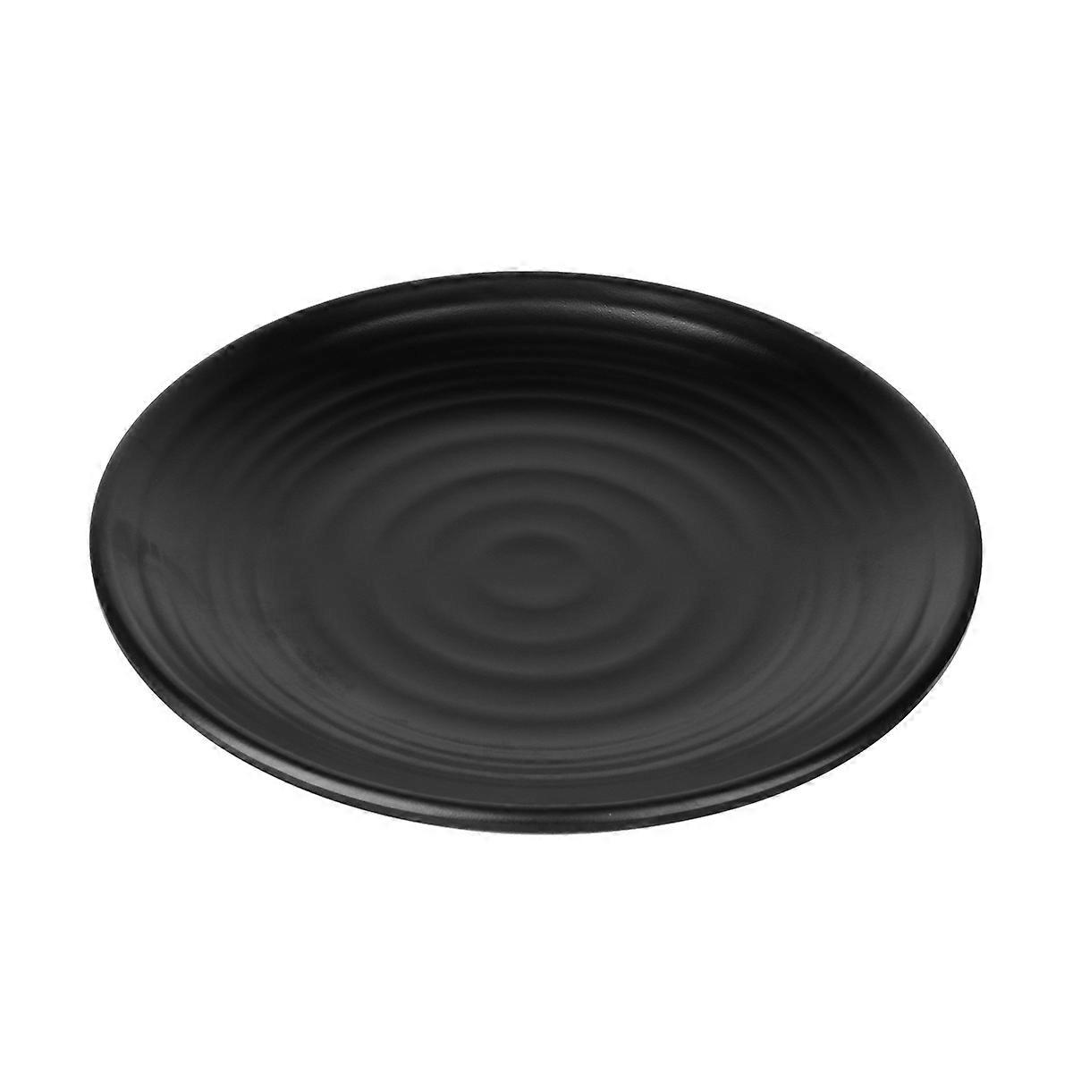 Safe to Use Dinner Plate Imitation Porcelain Round Tableware for Households 22.5x22.5x2.8cm Eco-friendly 1Pack