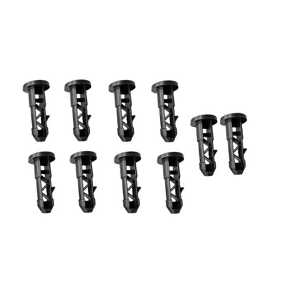 Trash Can Supplies with 10 Black Plastic Plugs for Dust Bin Use and Daily Needs