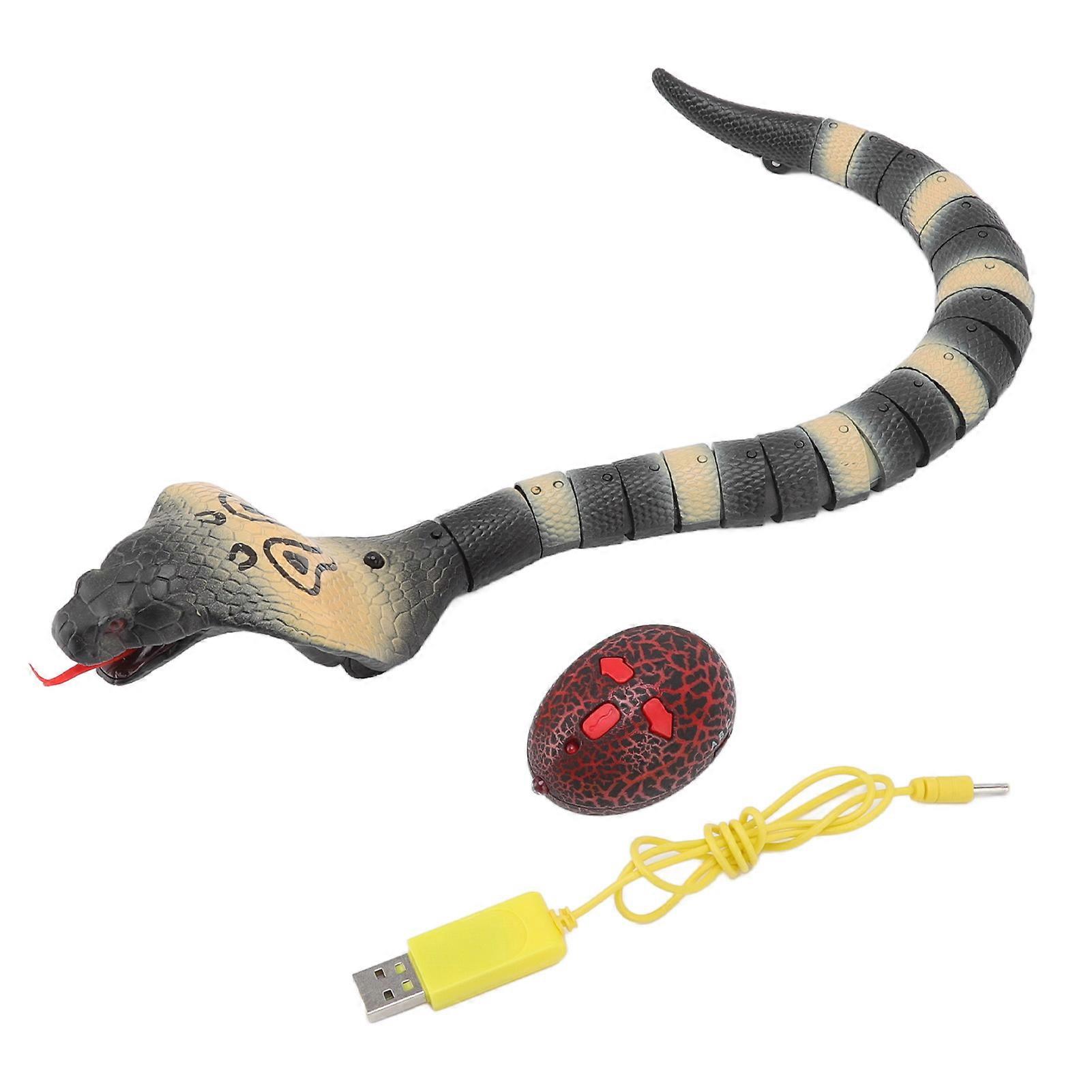 Rechargeable RC Snake Toy for Kids with Wiggling Tail and S-Shaped Motion