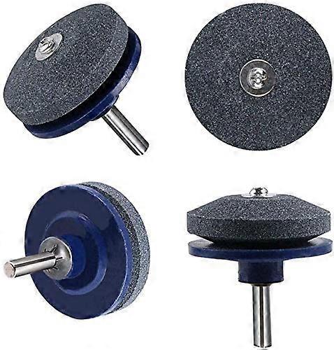 Lawn Mower Blade Sharpener, Grinding Garden Drill Hand Drill Garden Tool Sharpener for Most Power Tools, Pack of 4