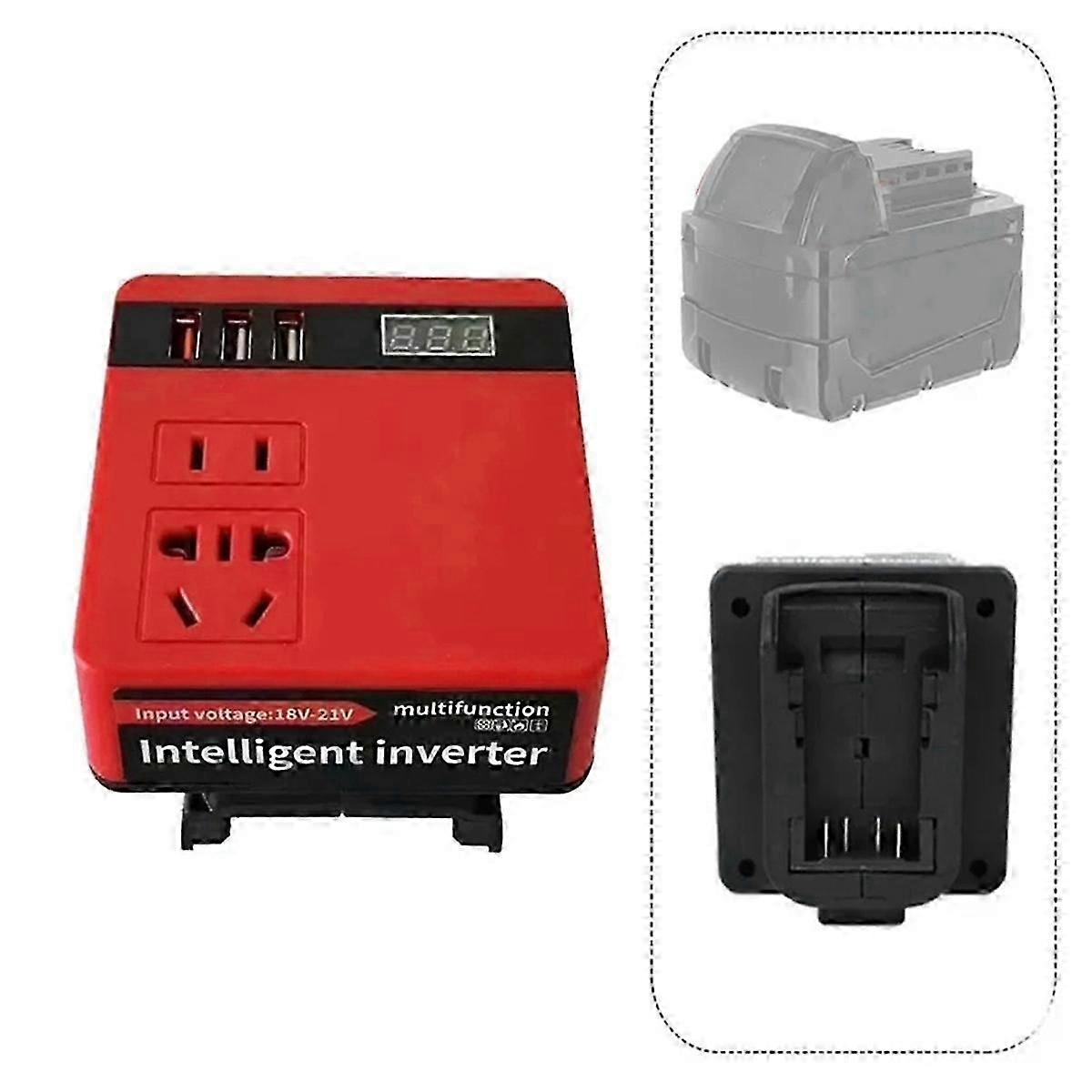 Power Inverter for 18V Battery Portable Modified Sine Wave Inverter Generator Outdoor Charging