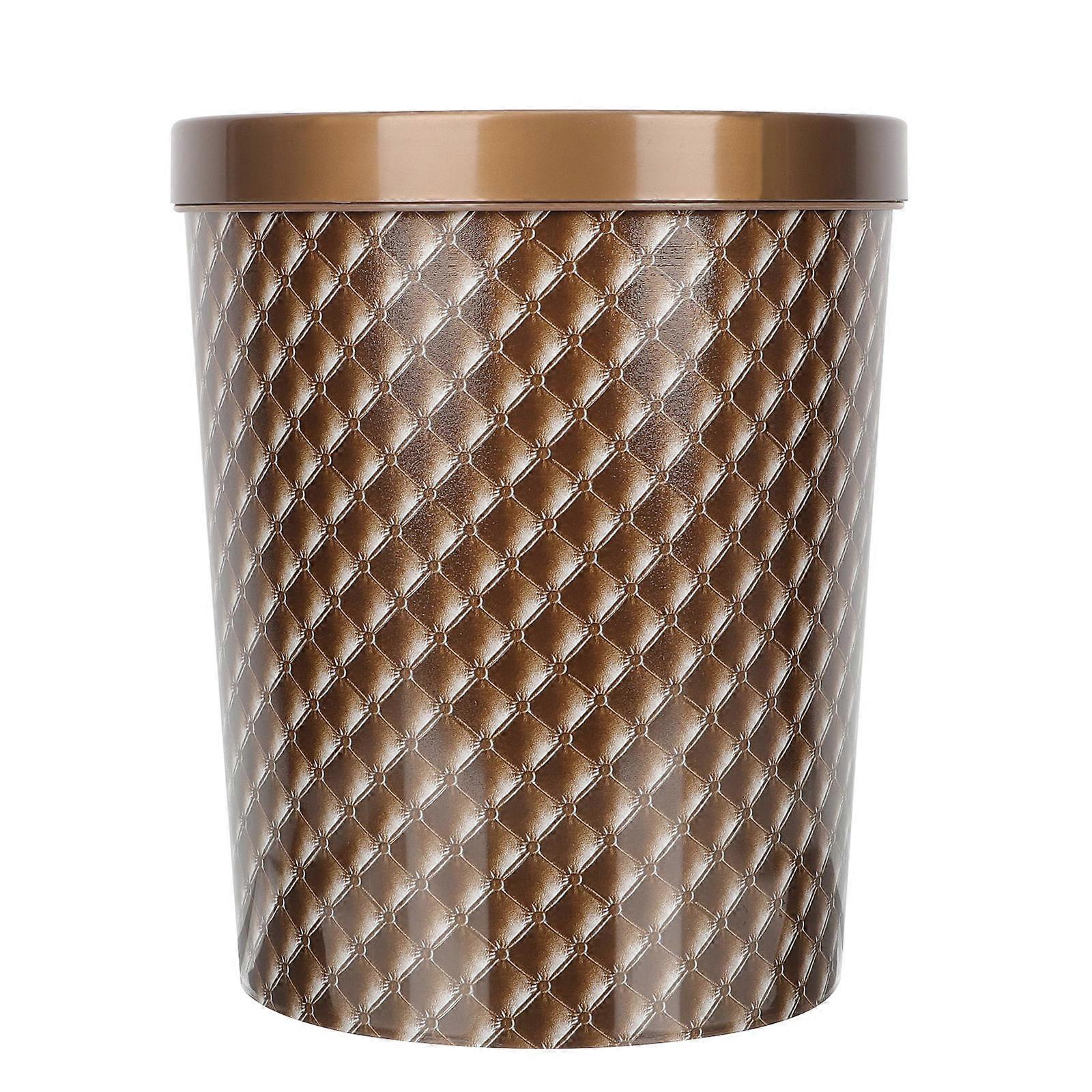 Kitchen Garbage Can Plastic Trash Bin Simple Design Home Office Use 30X24X24CM Waterproof 1Pack