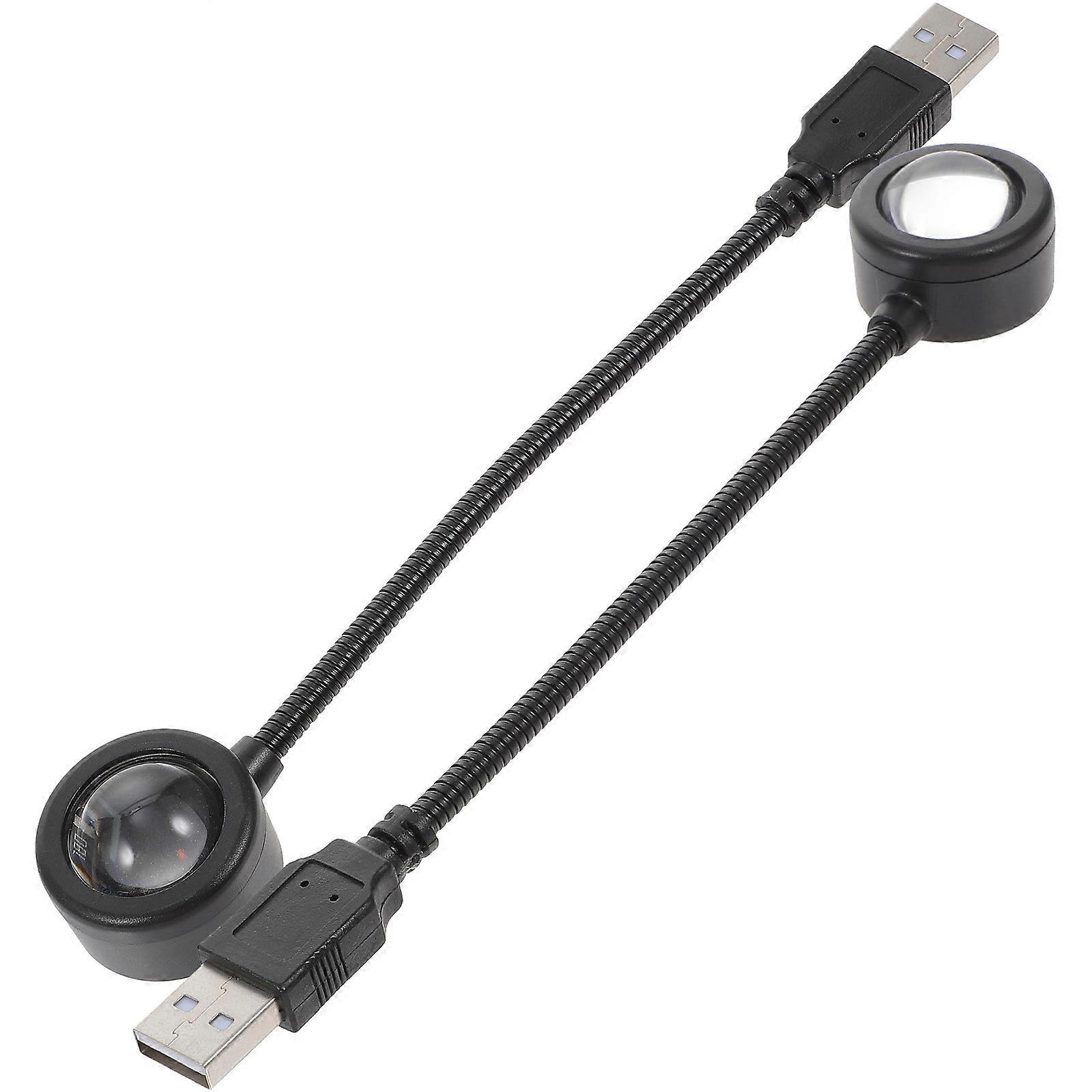 USB Powered Night Light For Home Decoration With Color Gradient Light In Black 2Pcs