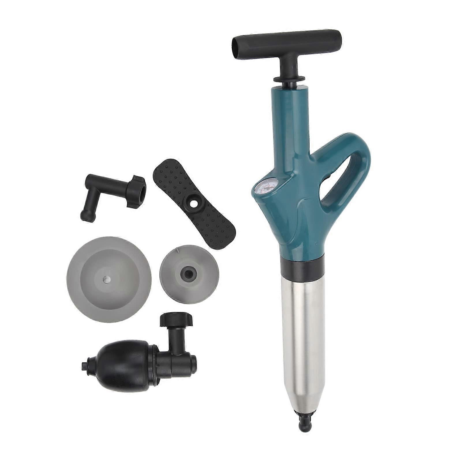 Adjustable Air Pressure Plumbing Tool RustResistant Design MultiUse Unclogger For Toilets Sinks Bathtubs Drains