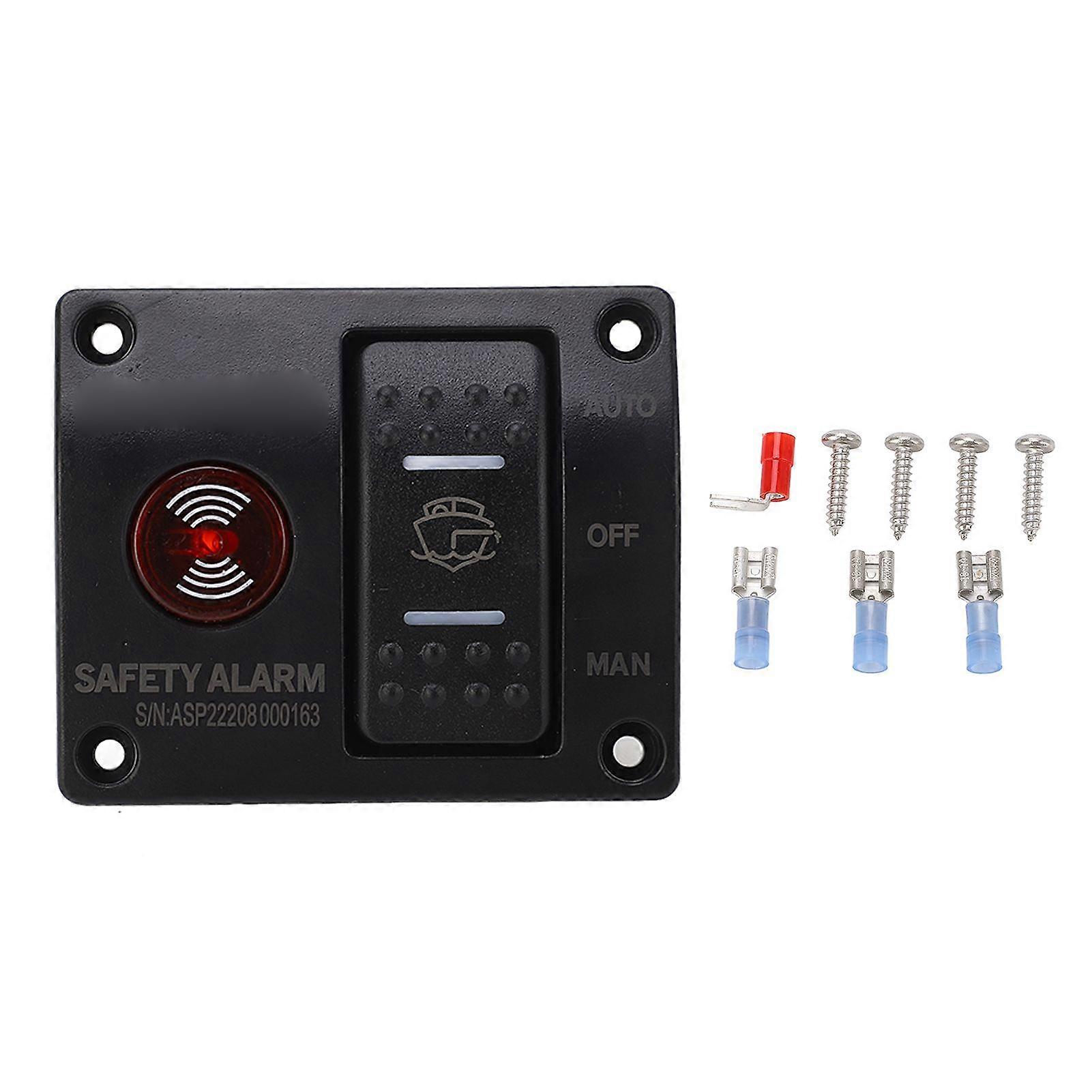 24V bilge pump switch panel with LED light for boats