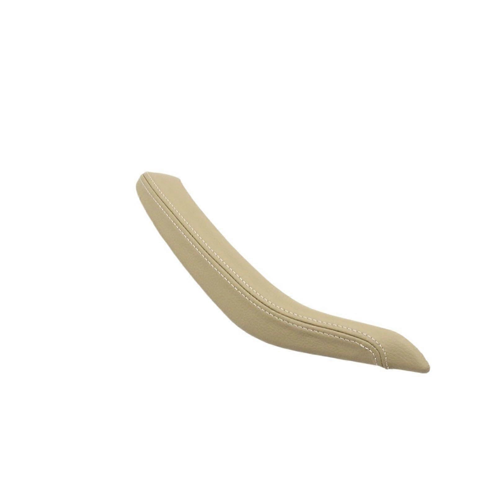 Compatible with auto access front rear left right passenger door, leather exterior trim, compatible with BMW X5 X6 F15 F16 2014–2018 (Beige Right)