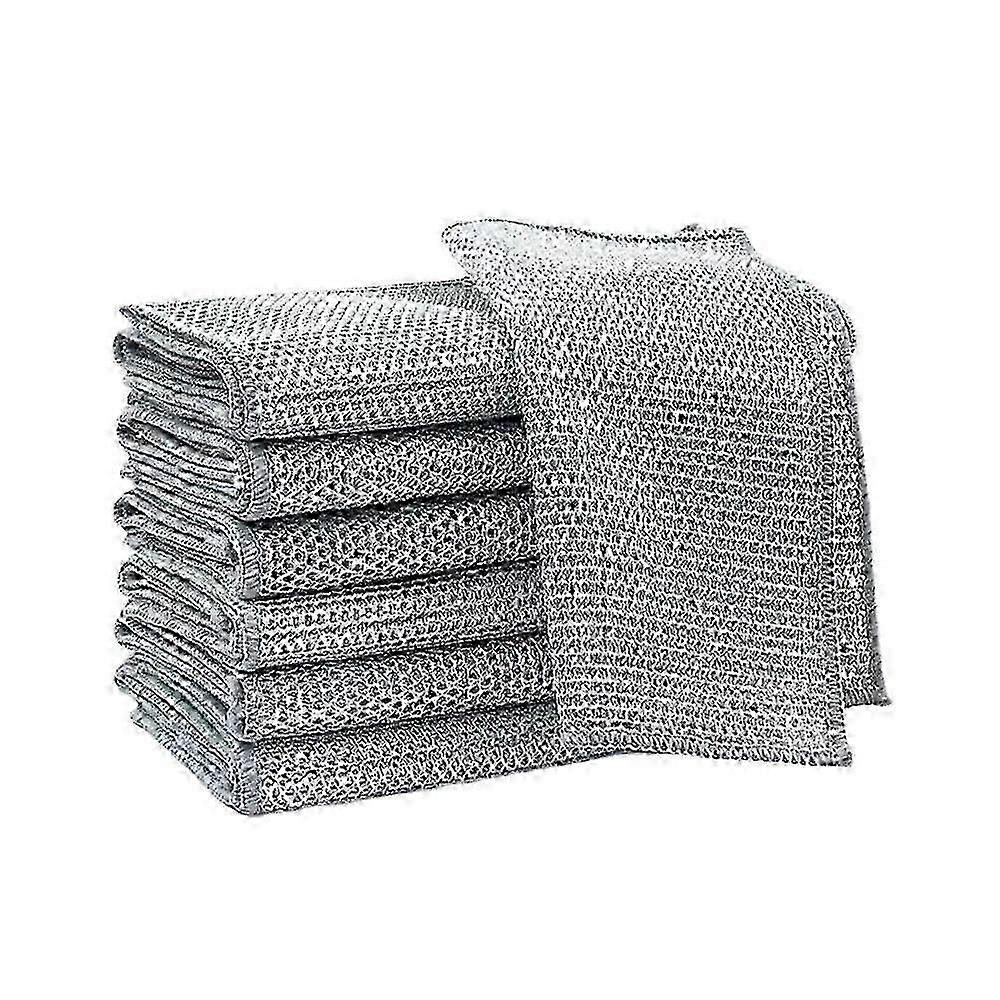 5 Multi-Purpose Wire Dishcloths for Wet & Dry Home Cleaning