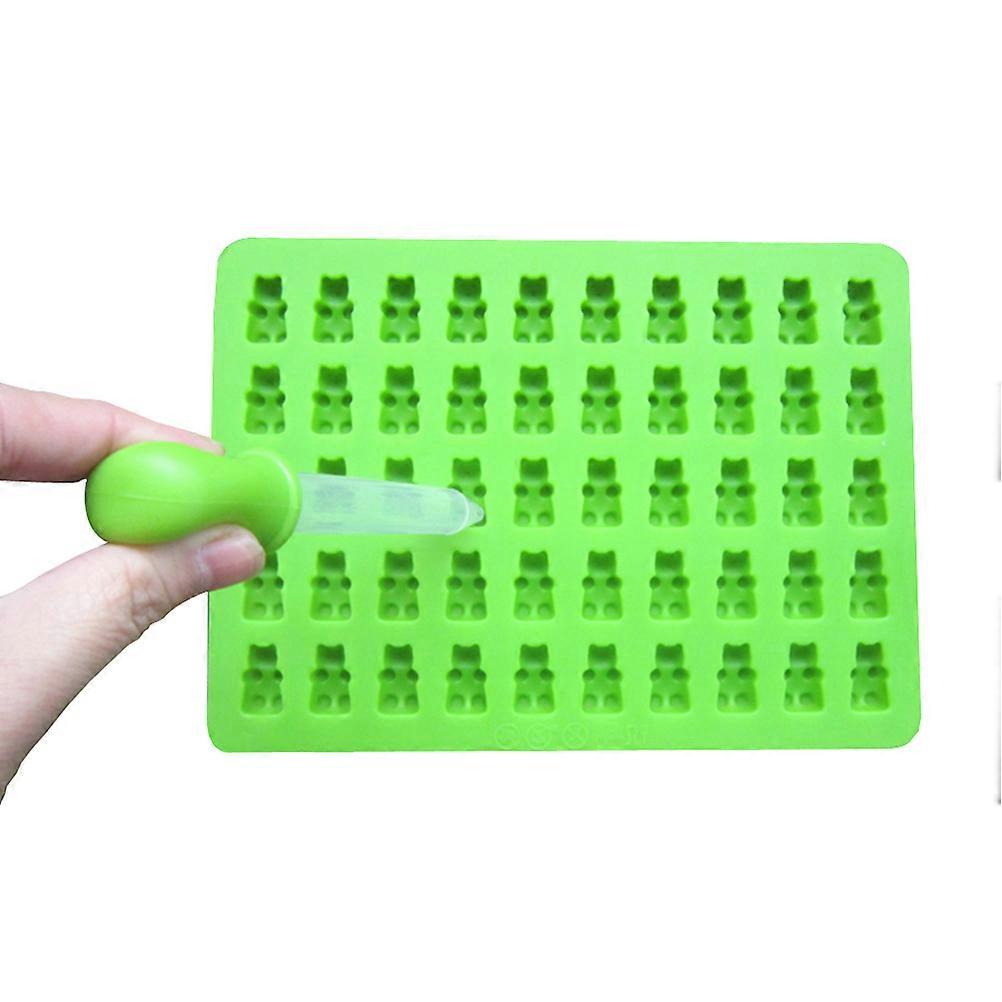 Silicone Baking Molds Bear Candy Mold for Chocolate 50 Lattices