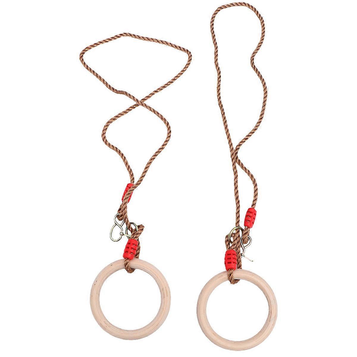 Full Body Strength Training Rings For Gymnastic Exercises Ideal For Outdoor Swingset Use In 2Pack