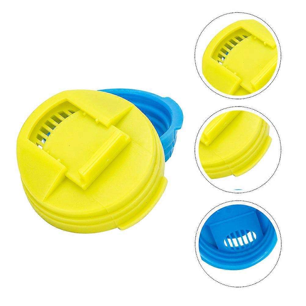 Blue Can Cover with Leakproof and Dustproof Design for Decoration 2 Pieces PE and Material
