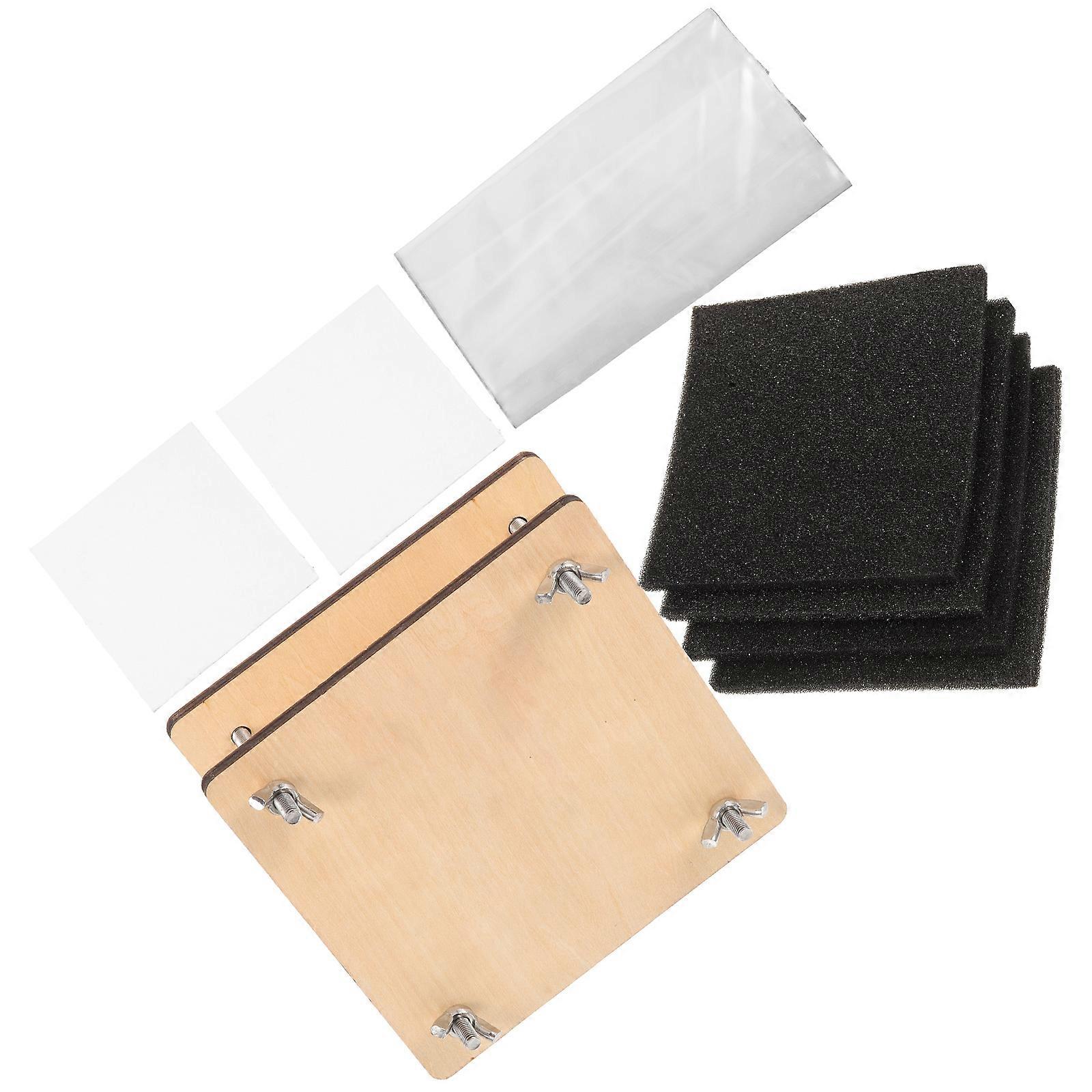 DIY Flower Press Kit with Wood Plates for Crafts and Decoration Assorted Color 1 Set
