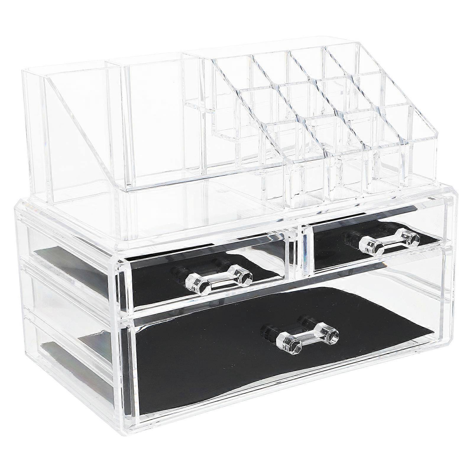 Makeup Organizer For Vanity Dressing Table Accessory With Rectangular Shape 23.7x13.5x19.0cm 1Pack