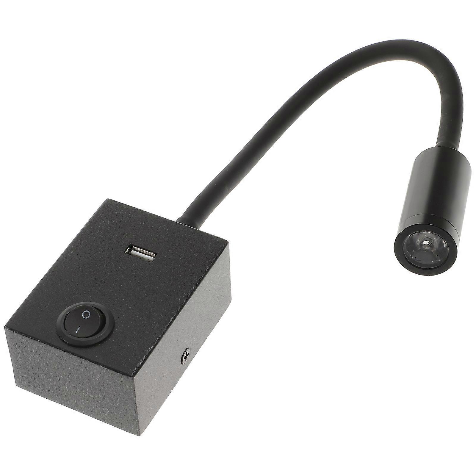 LED Wall Mount Reading Light Recommended For Students 45x6x4cm Flexible Arm 3W Power Feature 1Pack