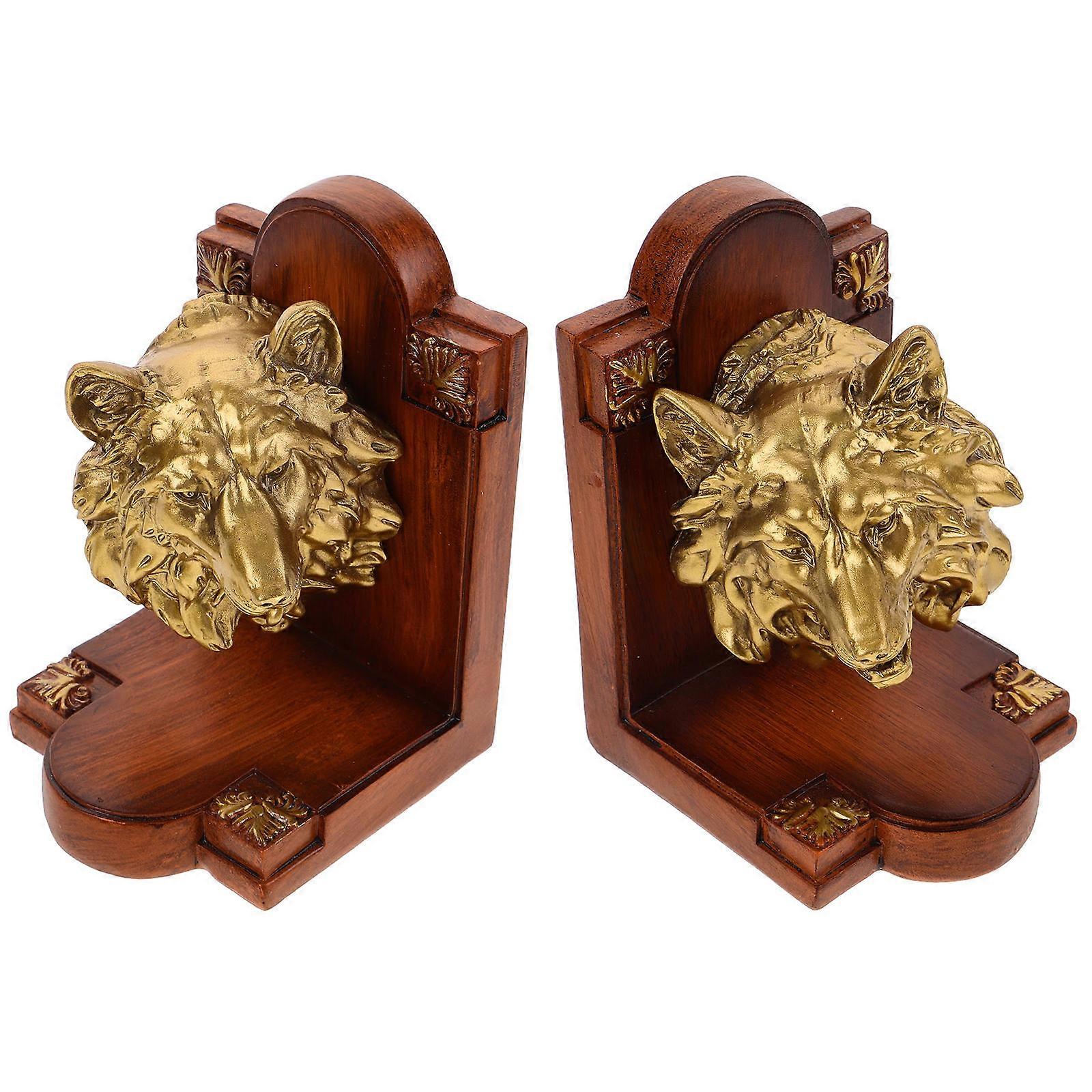Unique Resin Decorative Book Ends Designed For Book Organization In Home Office Library 1Set