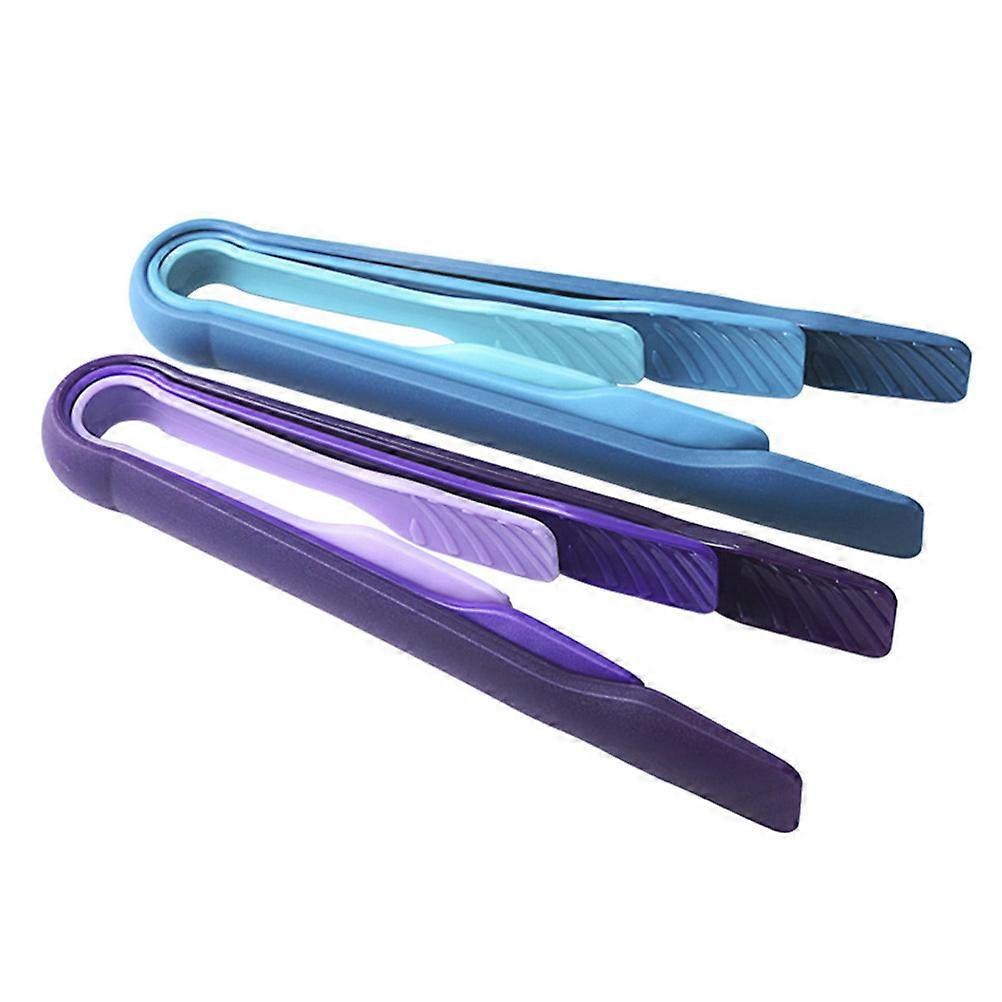 Red PP Material Food Serving Tongs for Kitchen Use Great for Barbecues and Salads 3 Pieces Set