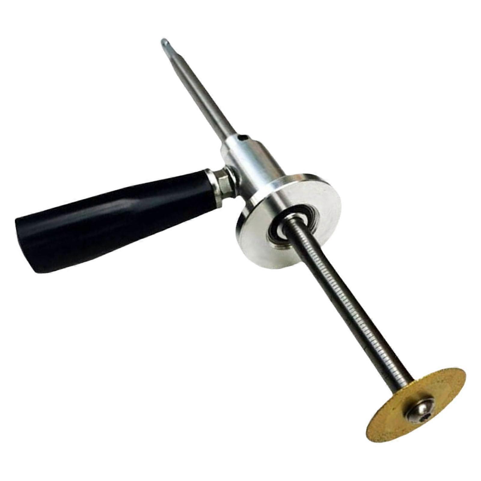 Stainless steel PVC pipe internal cutter tool with grit, adjustable cutting depth 17.8 cm for plumbing systems, internal pipe cutter for PVC.