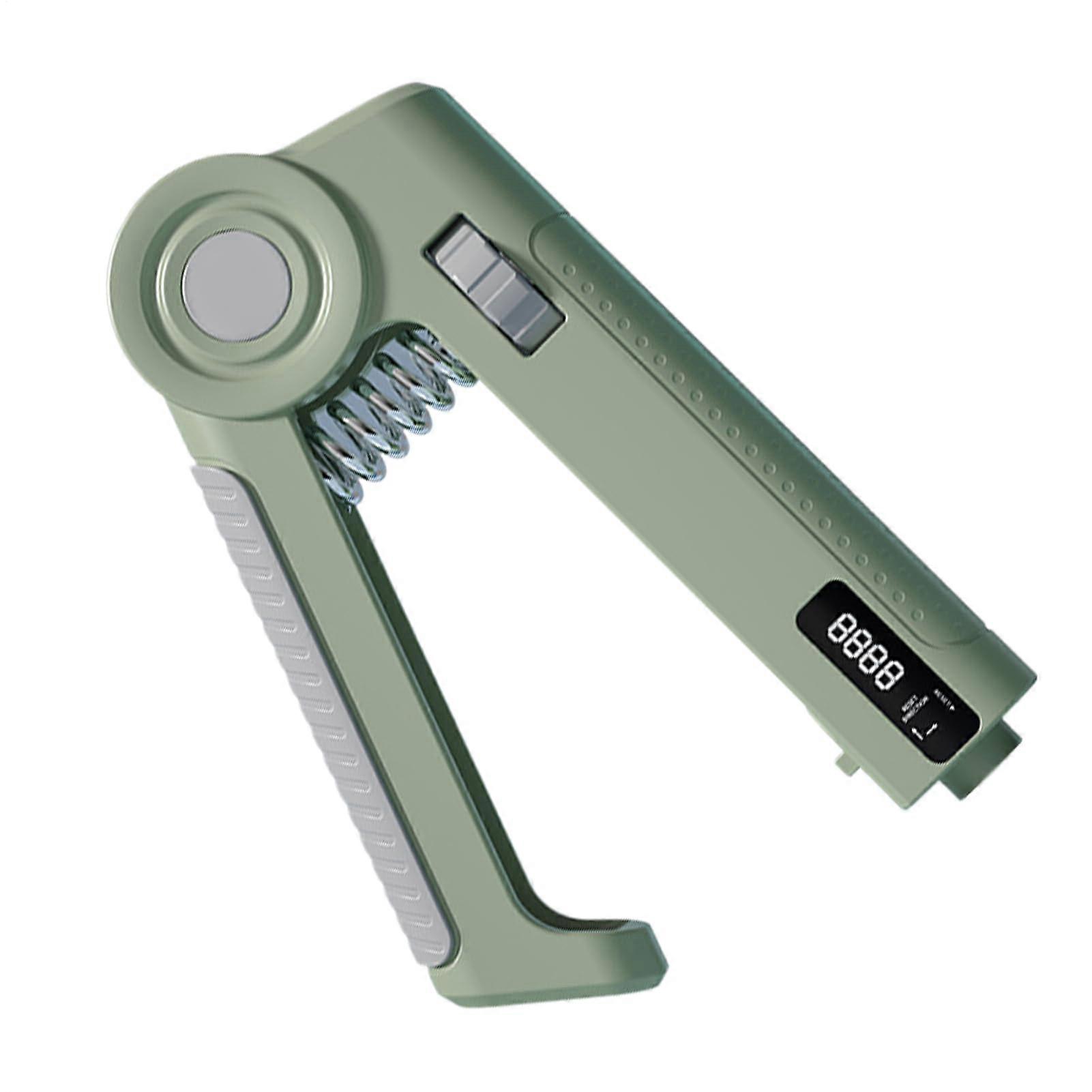 Grip Strength Tester, Digital Hand Dynamometer, Electronic Grip Strength Tester, Hand Exercise Meter for Sports, Home, Fitness Adjustable Green