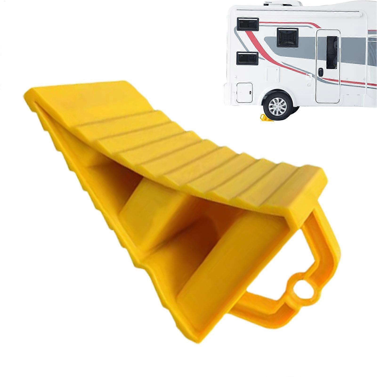 Motorhome Wheel Chocks Durable RV Tire Wedges With Handle For Travel Car Wheel Chocks