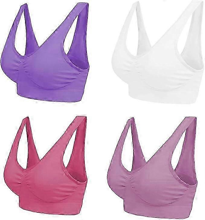Women's Comfortable Bra, Classic Womens Bustier, Push Up And No Underwire, Pack Of 1, Pack Of 4