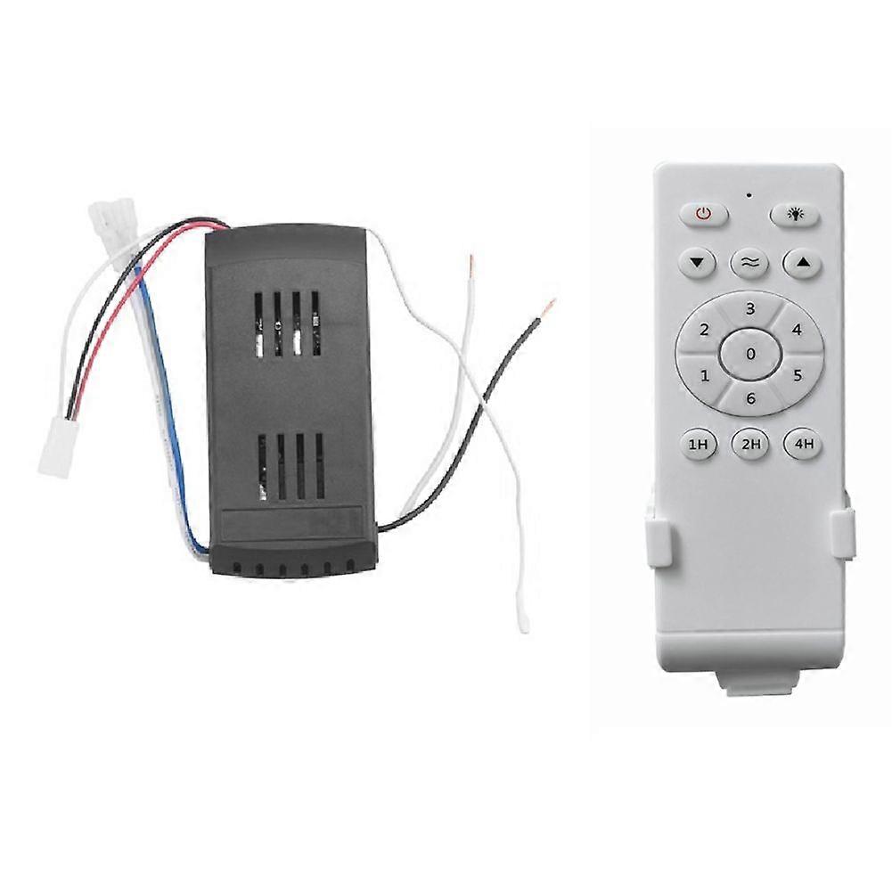 Universal Ceiling Fan Remote Control Kit Low Voltage 40w Dc Fan Light Driver Controller 6-Speed & Timing Remote