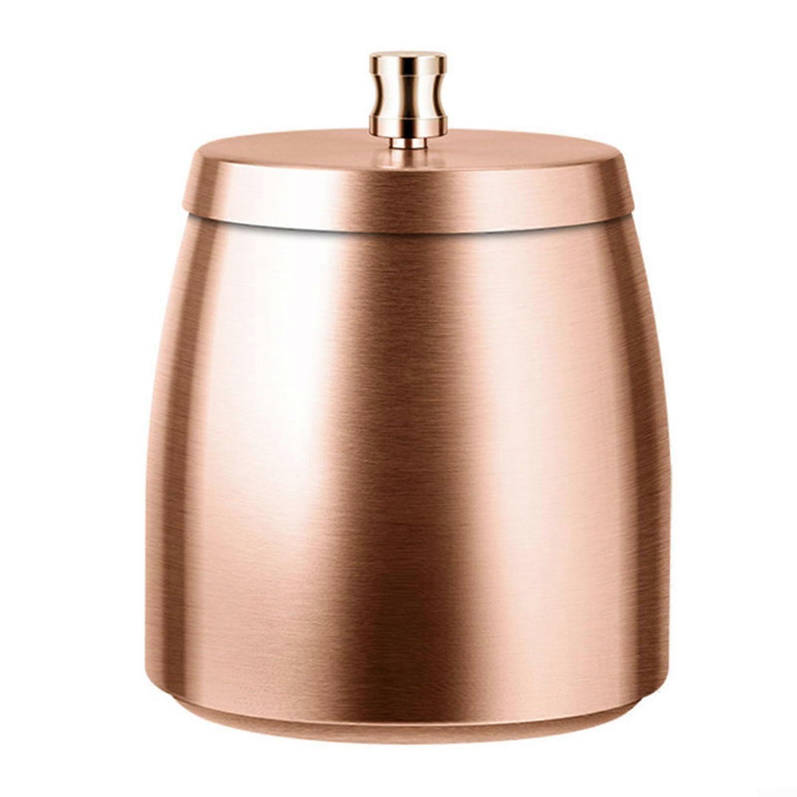 Elegant Titaniumplated Stainless Steel Soot Collector Thickened And Heightened With Non Slip Base For Indoor And Outdoor Use(F)