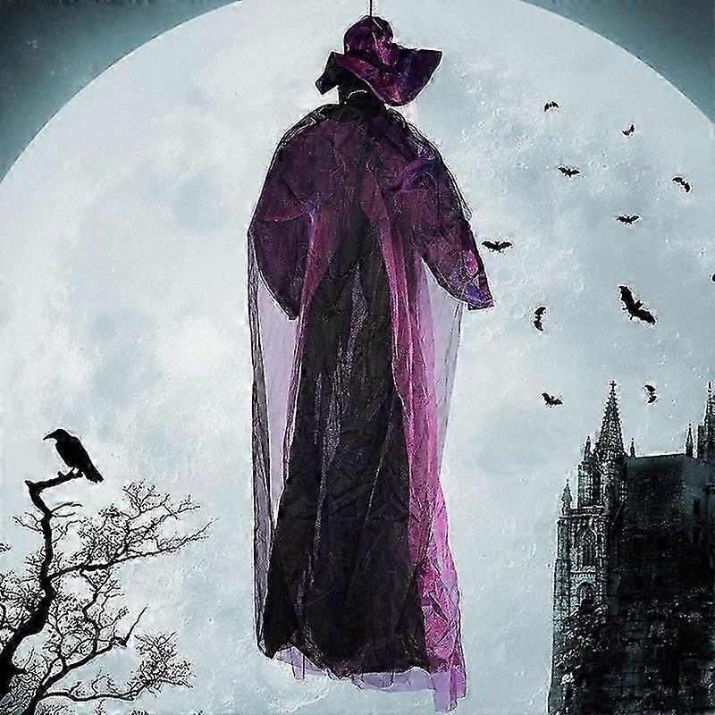 Life Size Hanging Talking Witch - Animated Halloween Witch with Sound