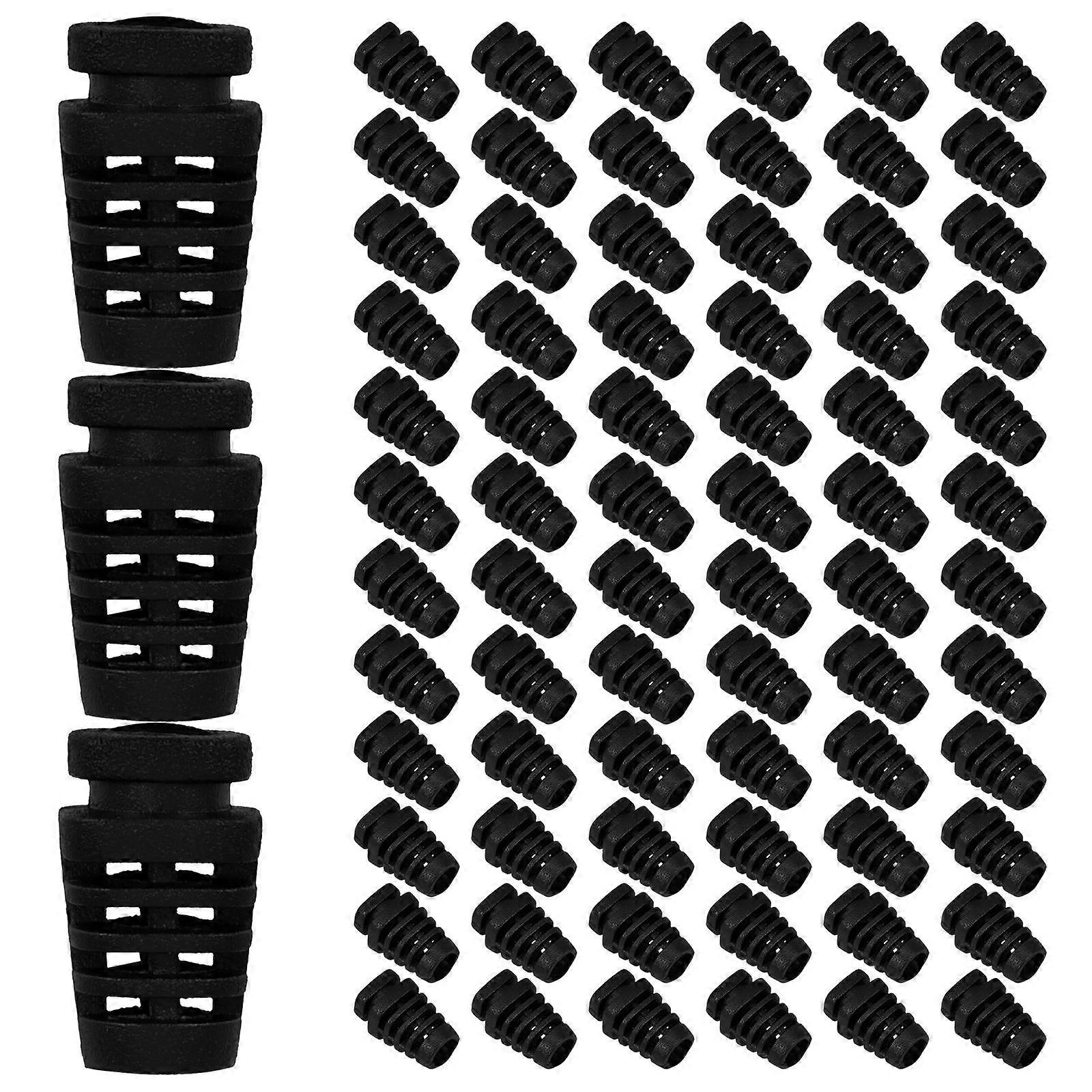 Cable Protector Spiral Cable Protector for Electrical Projects Black Abs Wire Protection 100Pcs