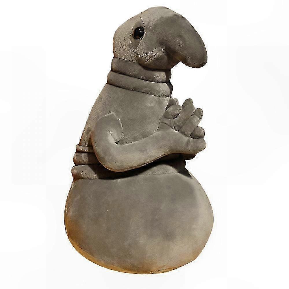 Gray Blob Plush Toy Soft Stuffed Doll Creative Homunculus Design 30cm Tall Plush Statue for Kids and Collectors