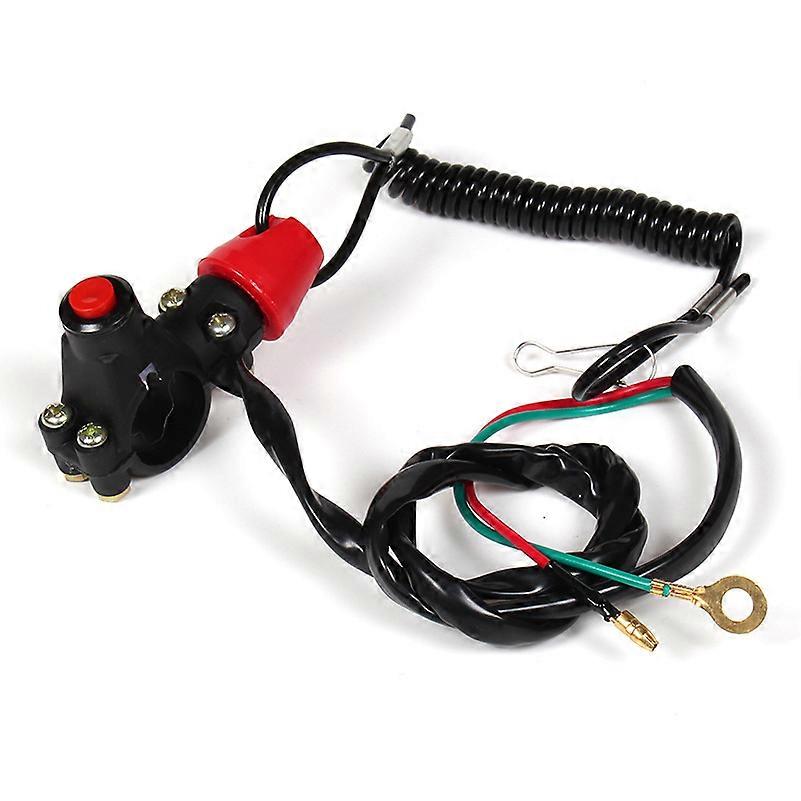 Emergency stop switch for mini motorcycles, compact design, quick response in emergencies