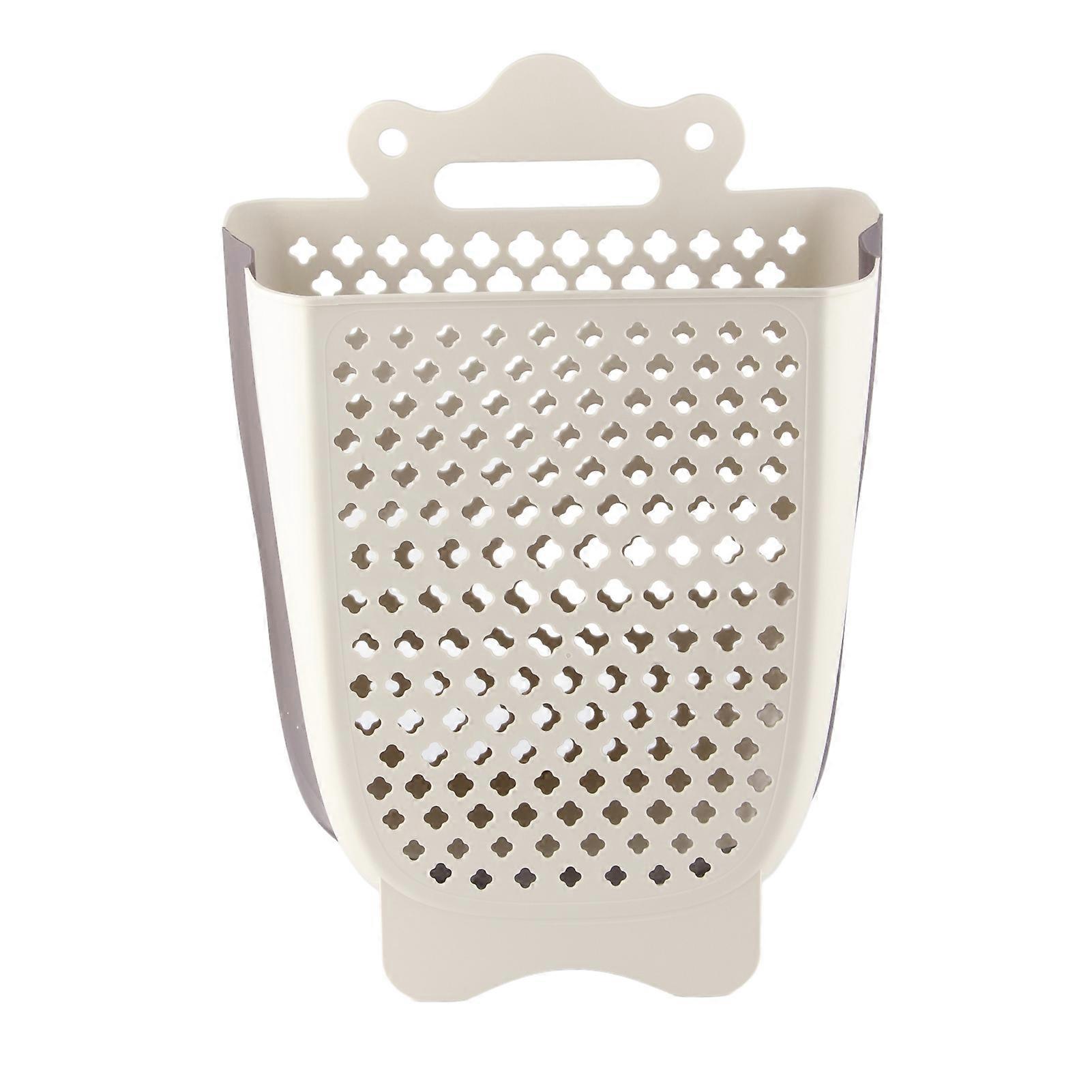 Plastic Hanging Laundry Collapsible Space Saving Dirty Wall Mounted Clothes Basket for Bathroom