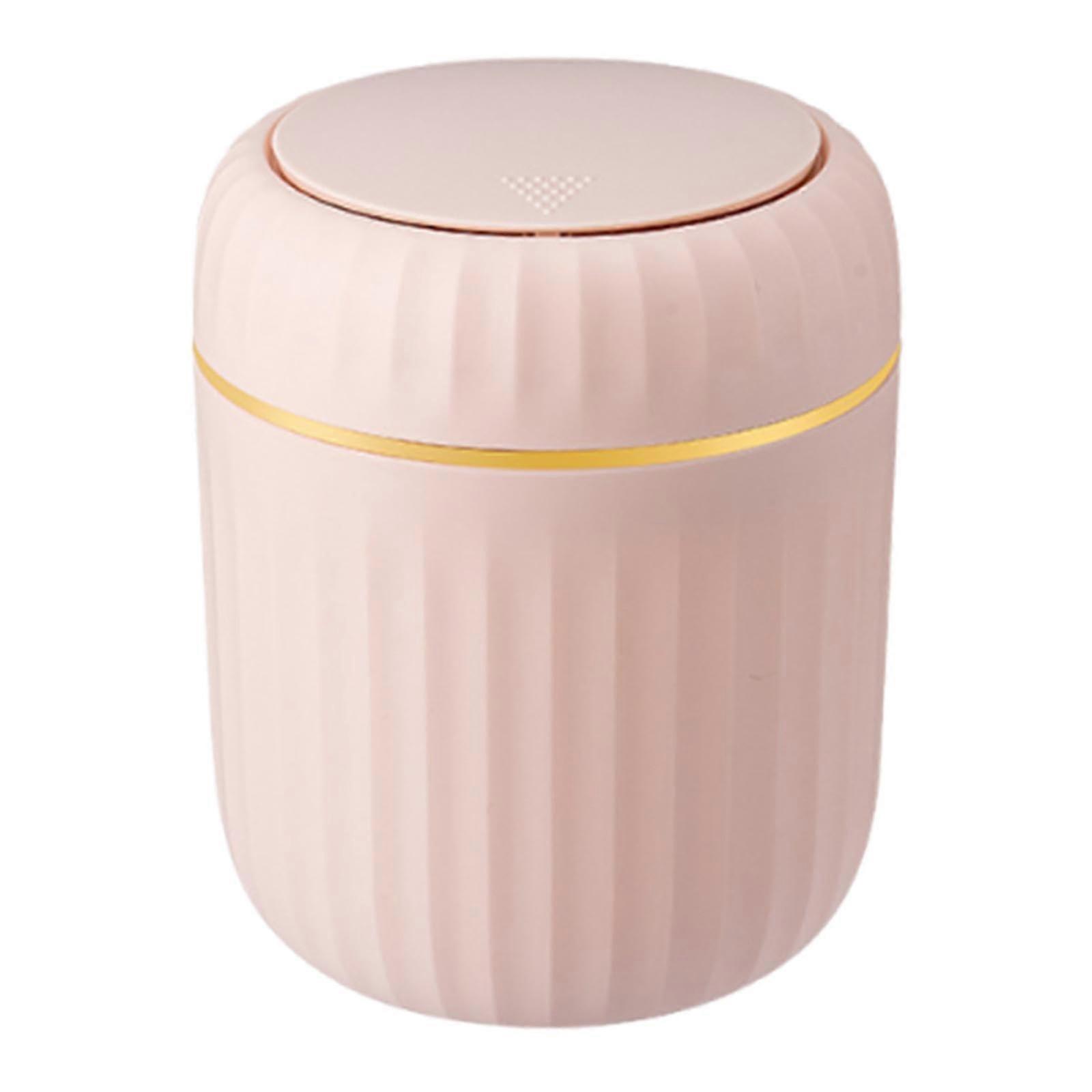 Small Wastebasket Desk Use Compact Pink Desktop Trash Can Mini Storage Box For Living Room And Kitchen