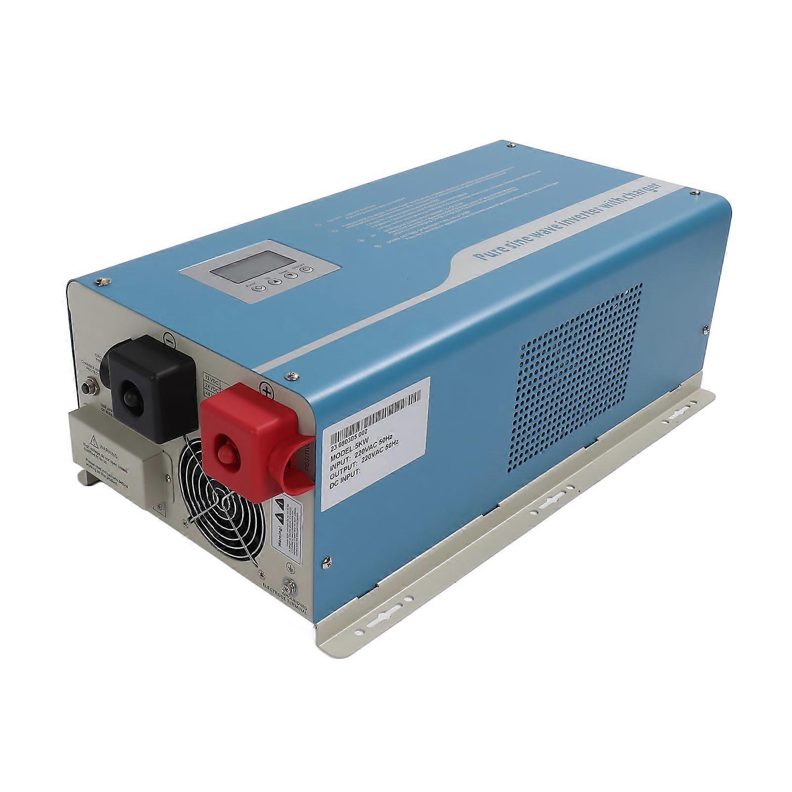 2000W Pure Sine Inverter Charger 48V LCD Display Wall Mount