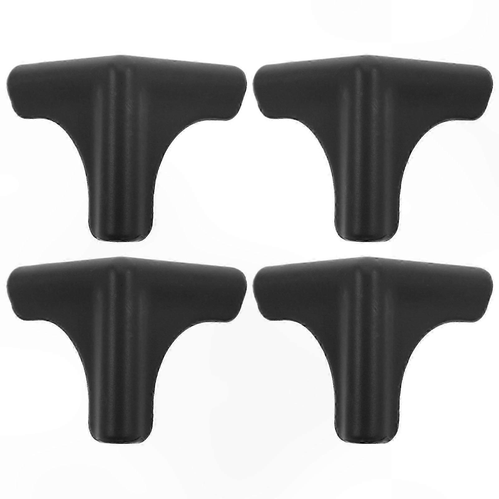 Black Corner Protectors for Range Hoods Sharp Edge Guards Multifunctional Safety Design 4 Pieces Family Use