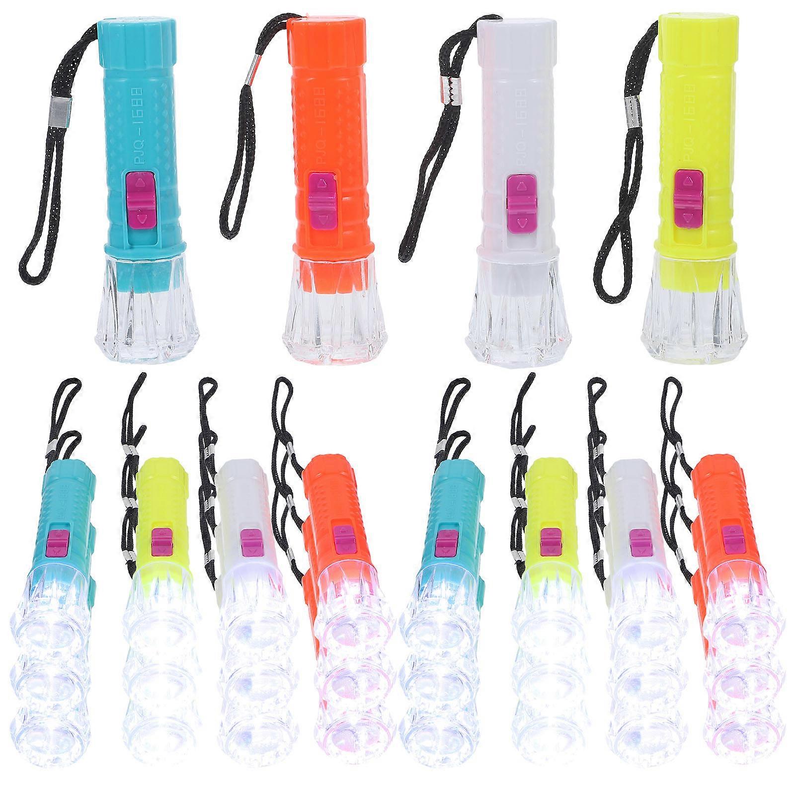 Key Chain Light Mini Torch Keyring Daily Use Travel Camping Ergonomic Design Plastic 48Pcs