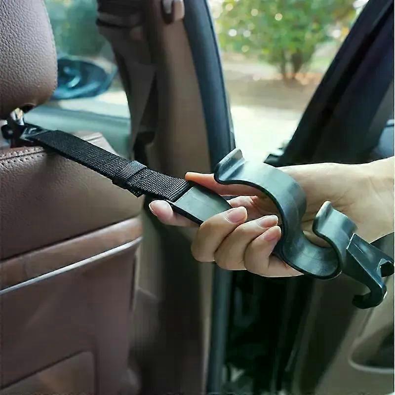Multi-function 2pcs Rear Seat Headrest Hanging Hook Umbrella Holder Seat Back Storage Hook Auto Interior Tool Car Back Seat Hook