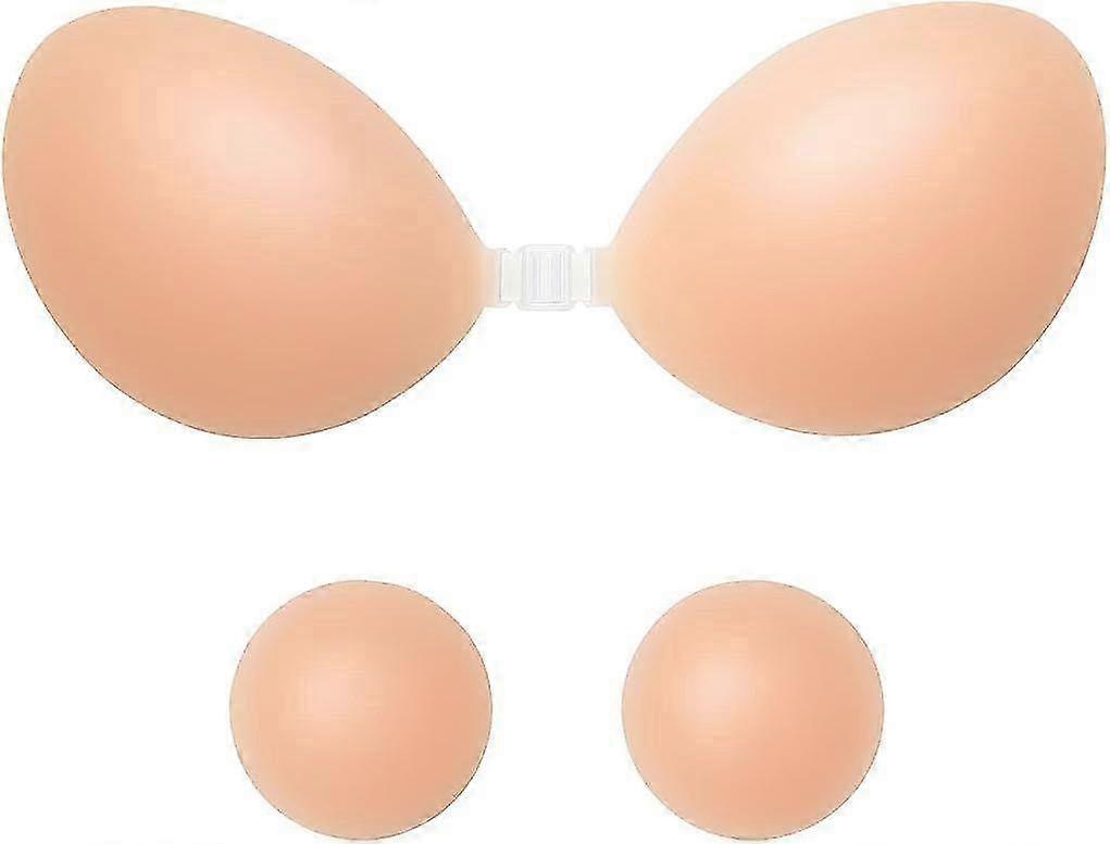 2025 Latest Model Sticky Bra, Adhesive Strapless with Nipple Covers, Silcone